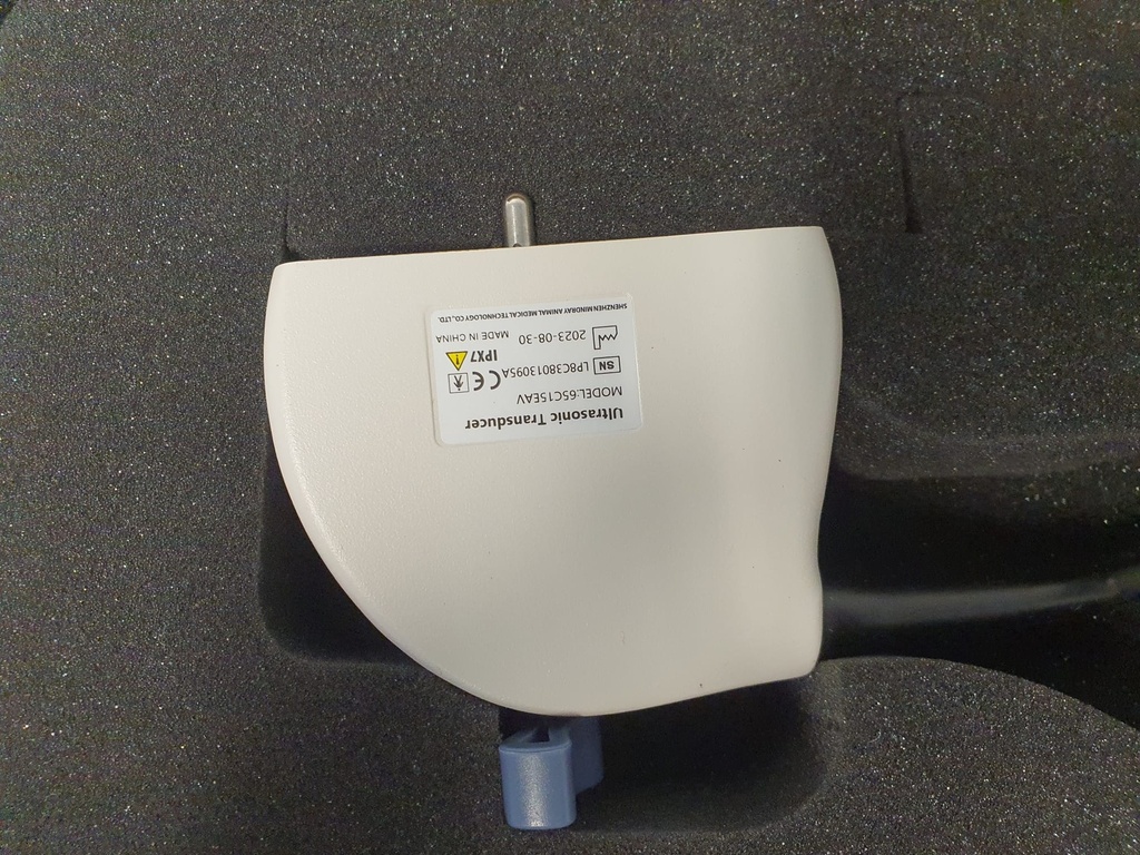 Schallkopf 6,5 MHz mikro-konvex für MAGIC 3000 PLUS /6000 PLUS, 5/6,5/7,5/8,5 MHz, SN: LP8C38013095A  - Gebrauchsspuren, in der Originalverpackung, Baujahr 08/2023.