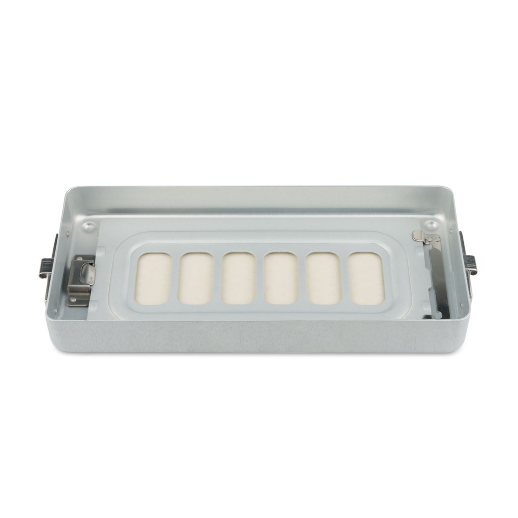 [500613] 3,5 cm hohes Bodenteil zu Klein-Set-Container, perforiert, flach, 300 x 140 x 35 mm, grau