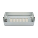 6 cm hohes Bodenteil zu Klein-Set-Container, perforiert, 300 x 140 x 60 mm, grau