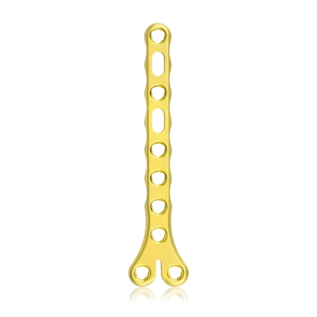 EickLoxx Small Contour 2.2, Y-Platte, 10-Loch, System 1,7/2,3mm, gelb, 18 x 56 mm