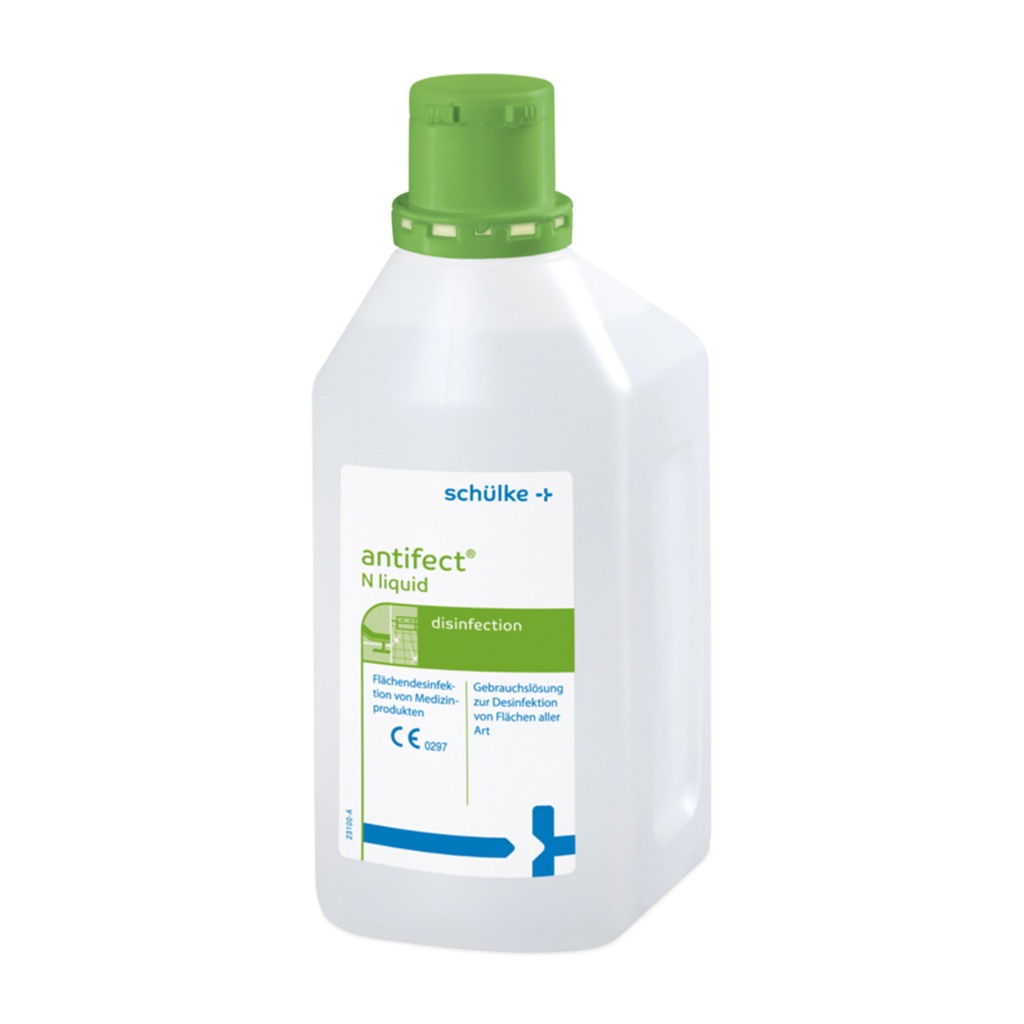 [307200] Schülke antifect N liquid, 1 l Flasche, alkoholische Schnelldesinfektion von nicht-invasiven Medizinprodukten und Flächen