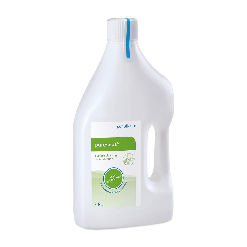 Schülke puresept, 2 l Flasche, Konzentrat zur Basis-Desinfektion und Reinigung von Medizinprodukten und Flächen