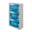 Handschuhspender 3-fach, Edelstahl, zur Wandmontage, inkl. Befestigungsmaterial