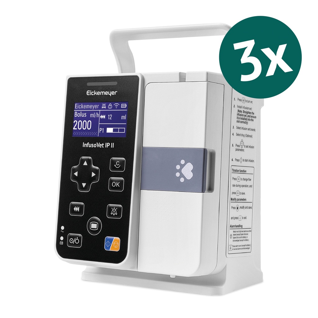 3x Infusionspumpe InfusoVet IP II