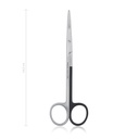 Präparierschere METZENBAUM für Linkshänder, 14,5 cm, st/st, gebogen