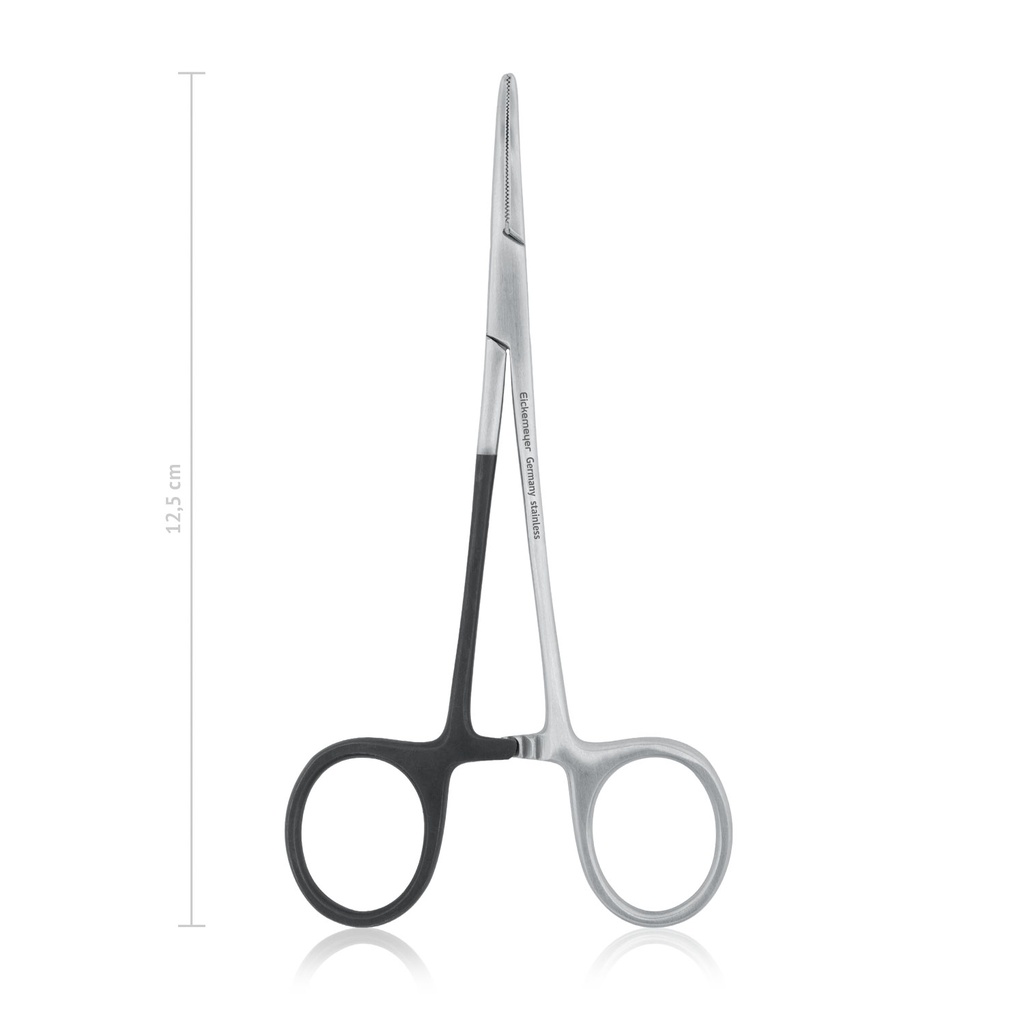 Arterienklemme HALSTEAD-MOSQUITO für Linkshänder, 12,5 cm, gebogen