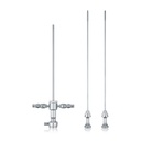Arthroskopieschaft, L = 17,4 cm, für Endoskope Ø = 2,7 mm, mit 2 Spülhähnen, mit 2 Obturatoren