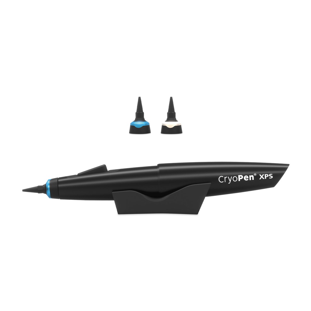 [A173420] Paket: CryoPen XPS, inkl. 84 x 8g Kartuschen und je 1 Stk. CryoPen-Aufsatz blau 1-3 mm / weiß 2-4 mm