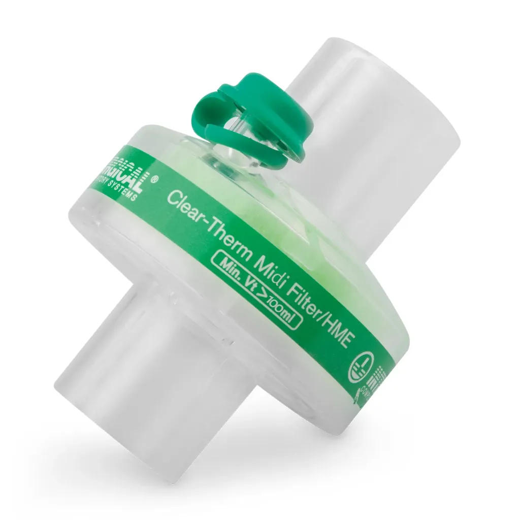 [212738] Bakterienfilter Midi (Patienten ab ca. 10 kg) zum Anschluß Y-Stück und Tubus Adapter, Packung mit 20 Stück