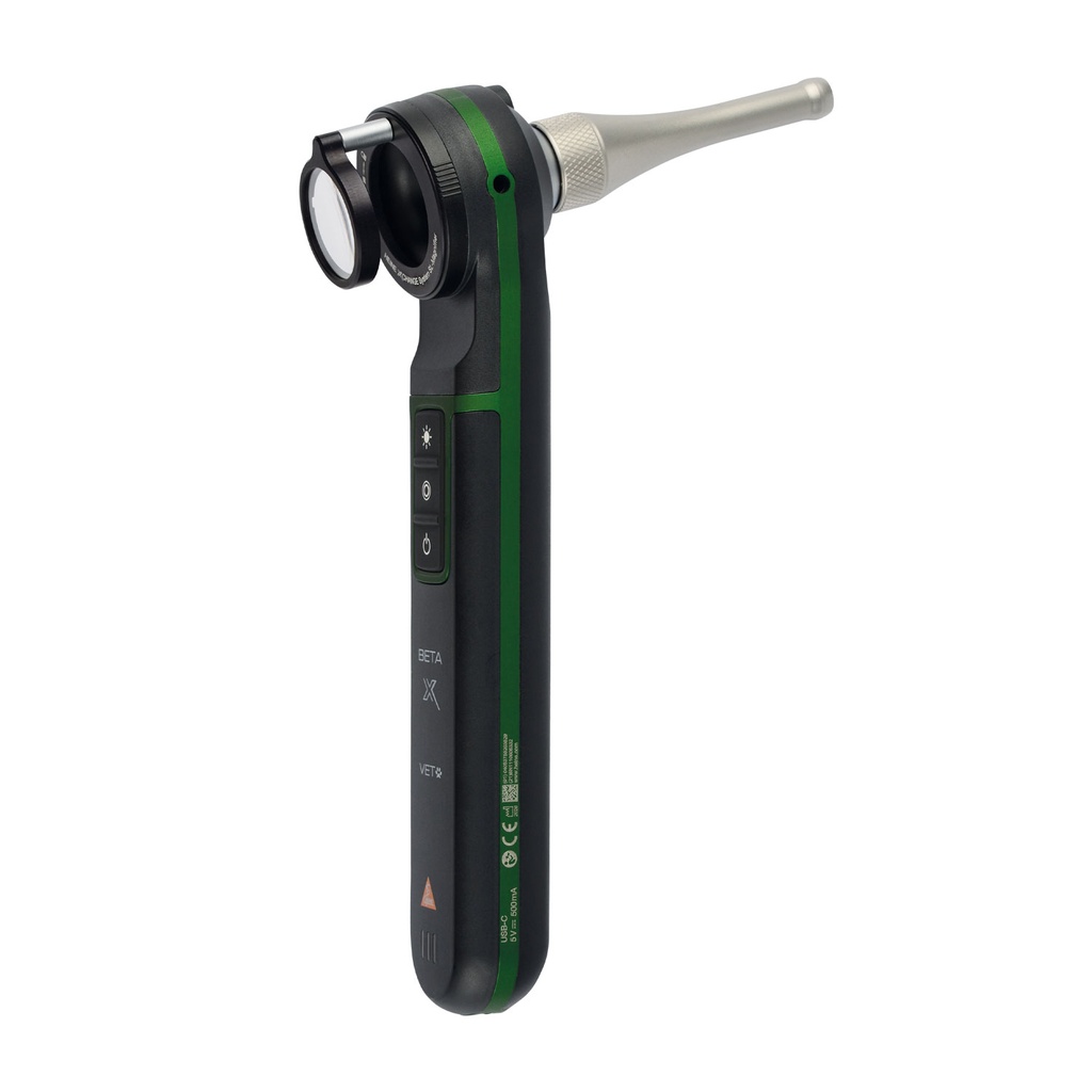 [302581] HEINE BETA X VET Otoskop, HEINE X CHANGE System SL-Magnifier, HEINE XV4 und XV6 Spekula, HEINE AllSpec Einweg-Tips 4 mm, HEINE E4-USBC Steckernetzteil und Case, G-130.28.330