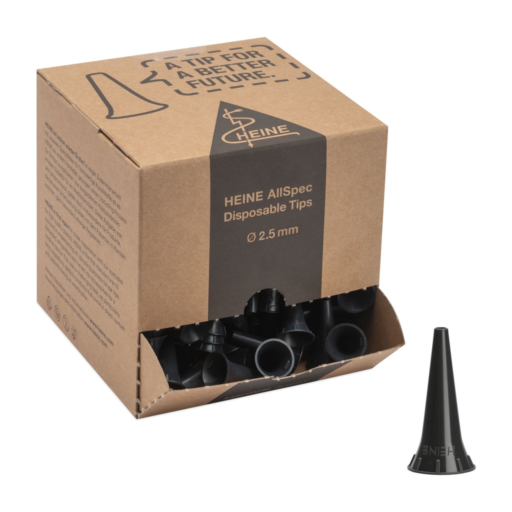 HEINE AllSpec Einweg-Tips, Ø 2,5 mm, Schüttverpackung mit 250 Stück B-000.11.153