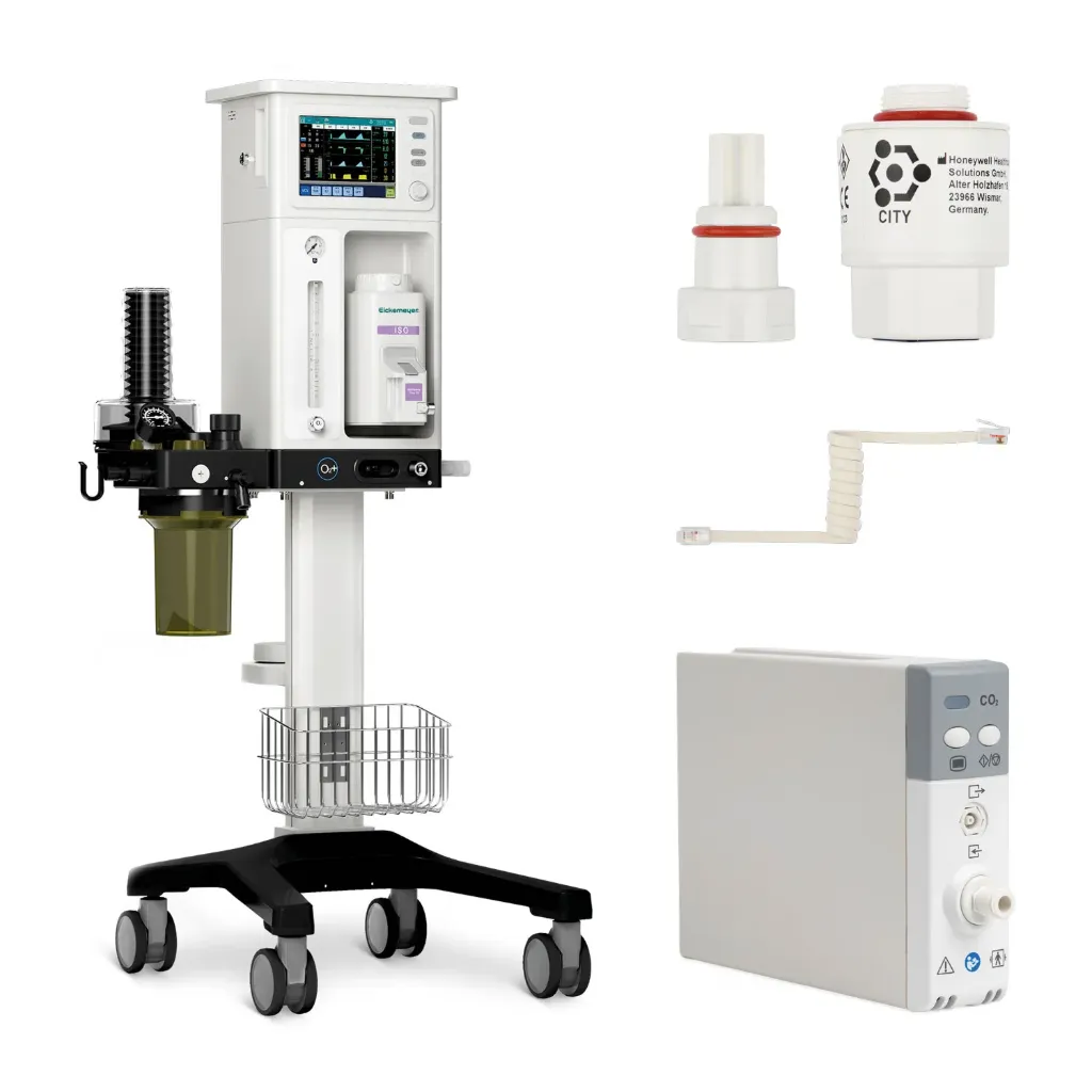[213048] NarkoVet PRO Set bestehend aus NarkoVet PRO (213040), CO2-Beatmungsmodul (213045) und O2-Sensor (21304002)