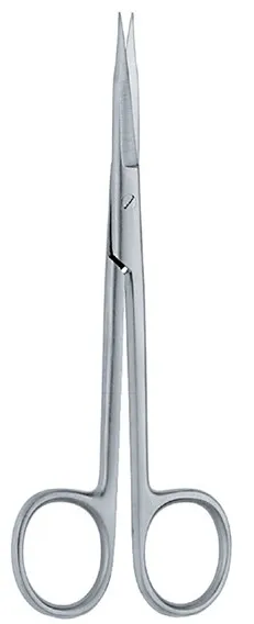 Schere GOLDMAN-FOX, 13 cm, gebogen