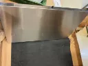 Tierwaage für Kleintiere SLIM-LINE komplett aus Edelstahl, mit LCD-Anzeige 90 x 55 X 4,5 cm (Höhe Abdeckung), Gebraucht mit kleiner Delle