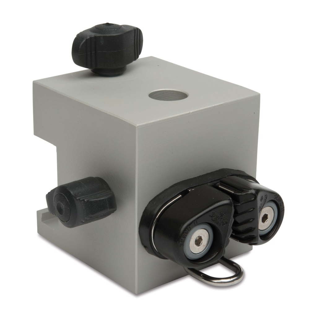 [603802] Anschlußblock mit Schnellfixierklemmen zur stufenlosen Seilarretierung, für Rundmaterial mit d = 12 mm, 200007