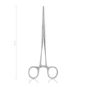Arterienklemme KOCHER-OCHSNER, 1x2 Zähne, 18 cm, gebogen