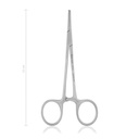 Arterienklemme Mosquito gerade, 1x2 Zähne, 12 cm 