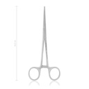 Darmklemme DOYEN, quergerieft, 16,5 cm, gebogen