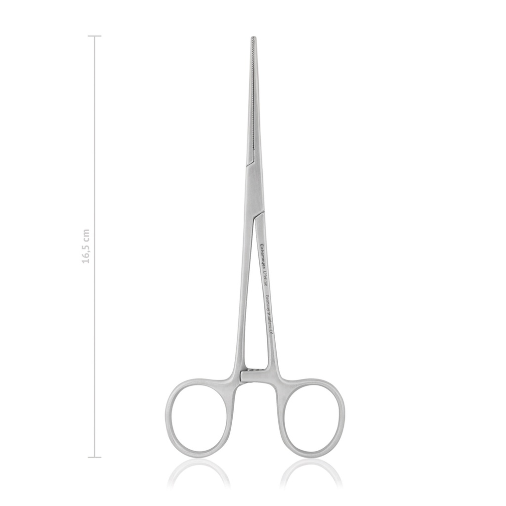 Darmklemme DOYEN, quergerieft, 16,5 cm, gerade