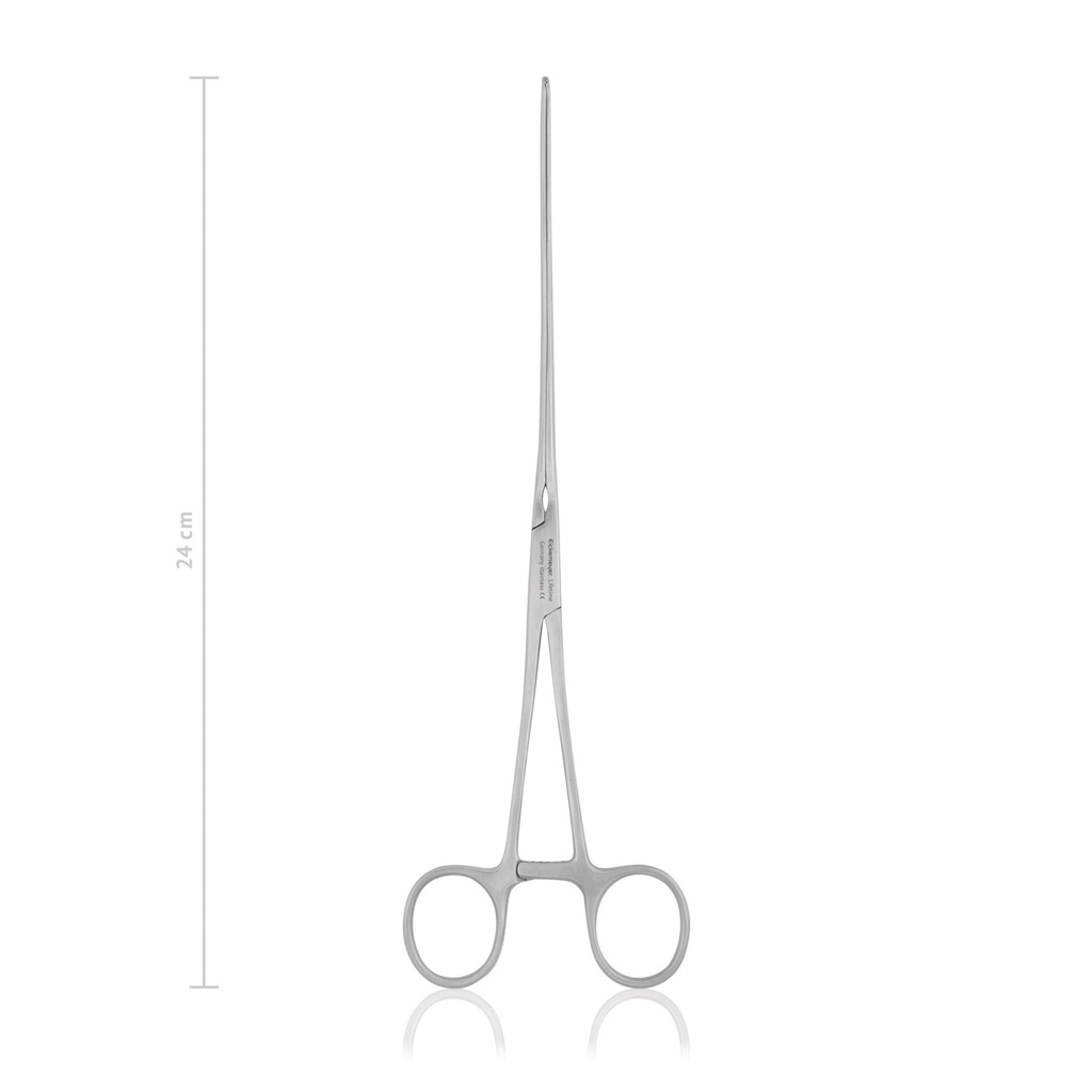 [144924] Darmklemme MAYO-ROBSON, längsgerieft, 24 cm, gebogen
