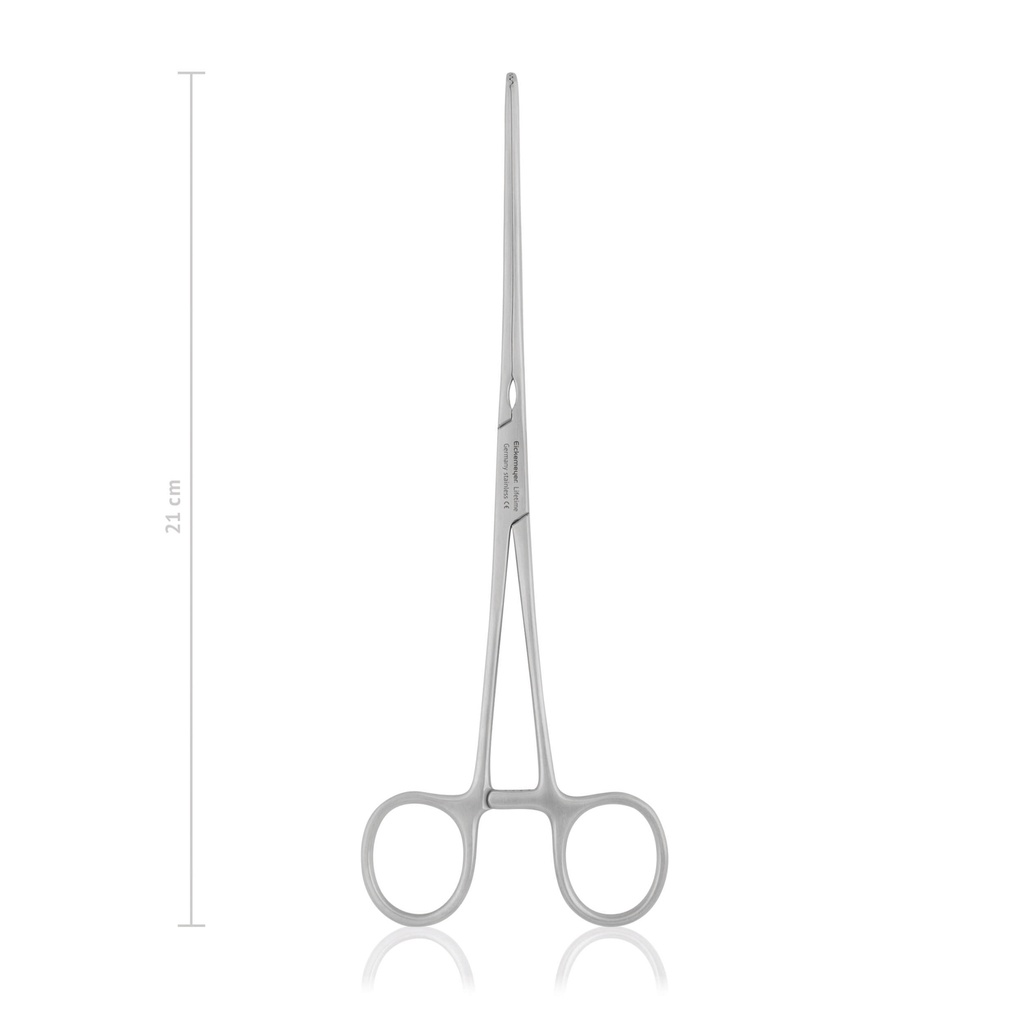 [144721] Darmklemme MAYO-ROBSON, längsgerieft, 21 cm, gebogen