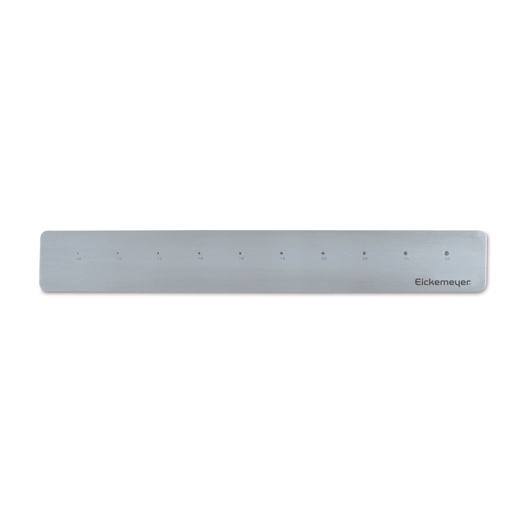 Edelstahl-Meßlehre für Kirschner-Bohrdrähte  v. 0,8 mm - 3 mm