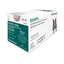 EICKFIL PGA, USP 6/0, EP 0.7, 1/4 circ. 2 x VSP 8 mm 300 µm, Doppelte Spatulanadel violett, 45 cm, Schachtel mit 12 Fäden