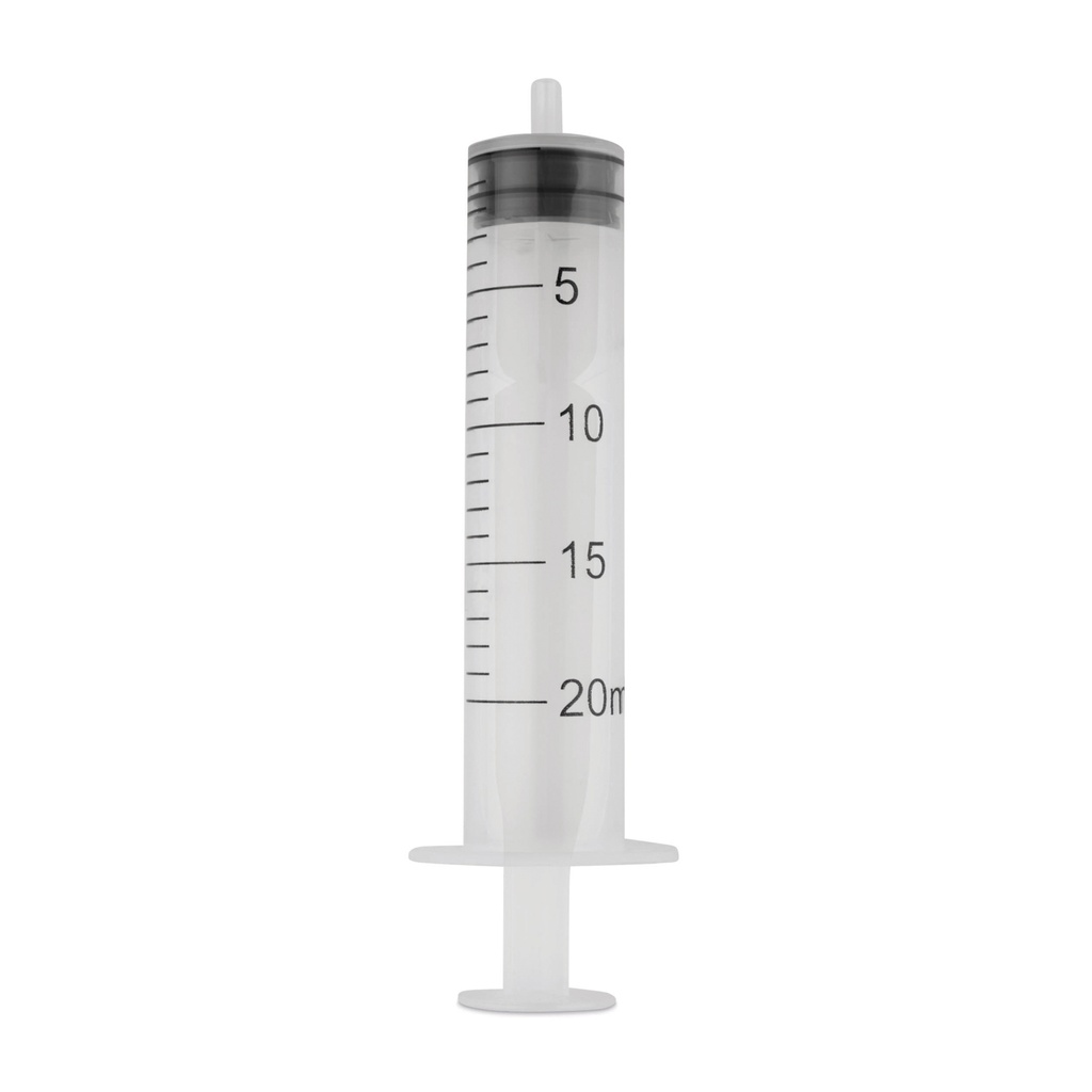 [050361] EICKINJECT Einmalspritze, 20 ml, 3-teilig, mit Gummikolben, Packung mit 50 Stück, steril