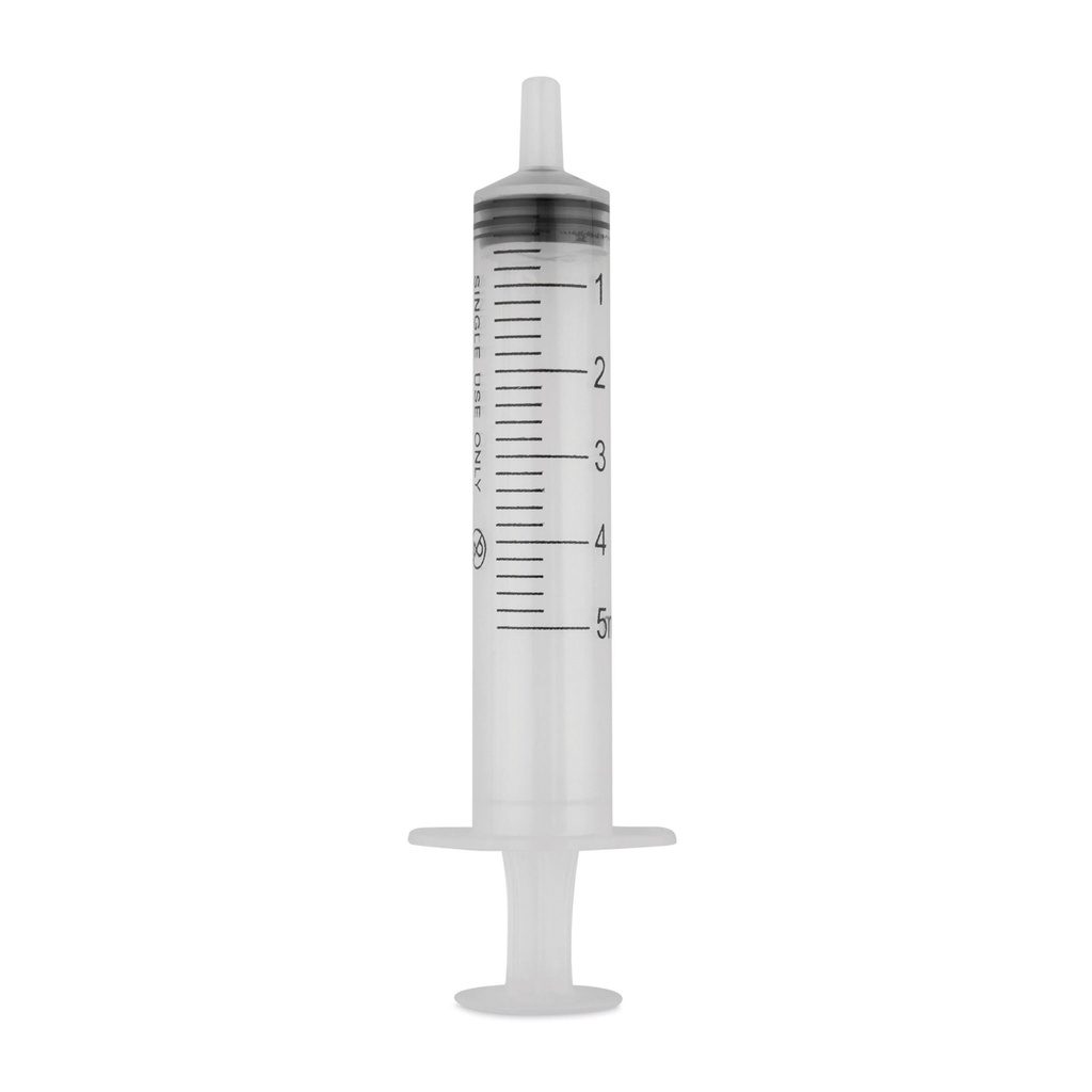 [050359] EICKINJECT Einmalspritze, 5 ml, 3-teilig, mit Gummikolben, Packung mit 100 Stück, steril