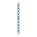 EickLoxx S-Typ Knochenplatte 10-Loch 108 x 8 x 3.2 mm, Titan, hellblau