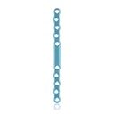 EickLoxx S-Typ Knochenplatte 10-Loch, 118 x 8 x 3.2 mm, Titan, hellblau