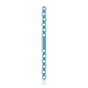 EickLoxx S-Typ Knochenplatte 12-Loch,  138 x 8 x 3.2 mm, Titan, hellblau