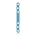 EickLoxx S-Typ Knochenplatte 6-Loch,  78 x 8 x 3.2 mm, Titan, hellblau