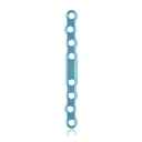 EickLoxx S-Typ Knochenplatte 8-Loch, 88 x 8 x 3.2 mm, Titan, hellblau