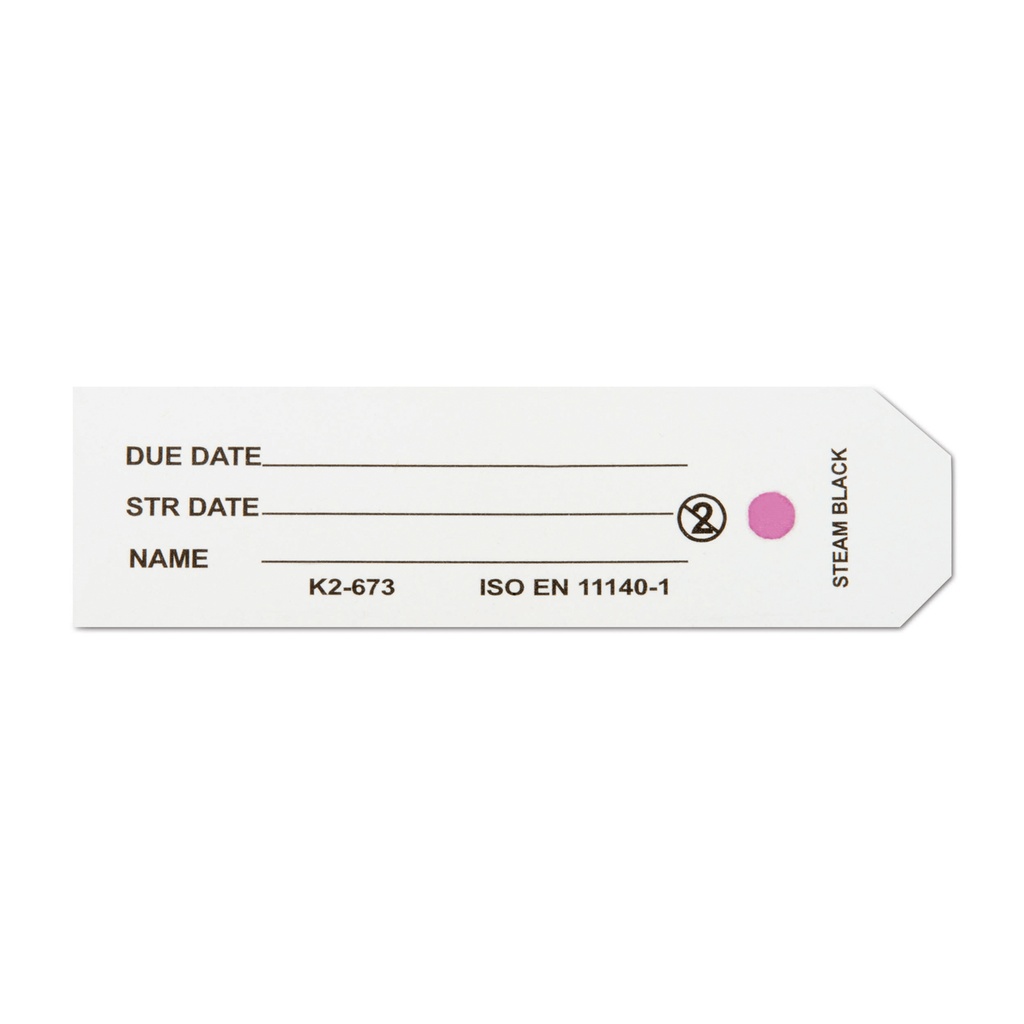 [502400] Etiketten für Klein-Set-Container mit Indikator, Packung mit 100 Etiketten 57 x 17 mm (rosa)