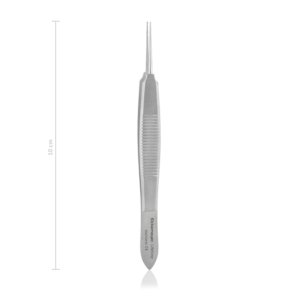 [171505] Fixier-/Nahtpinzette Castroviejo, 0,5 mm Zahnbreite, 10 cm 