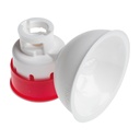 Flaschenadapter für Halsweite 20 mm P21 PhaSeal rot