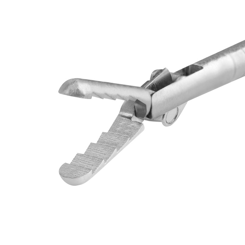 Fremdkörperzange, flexibel, Alligator Maulteile, verzahnt, Ø = 1 mm, L = 120 cm