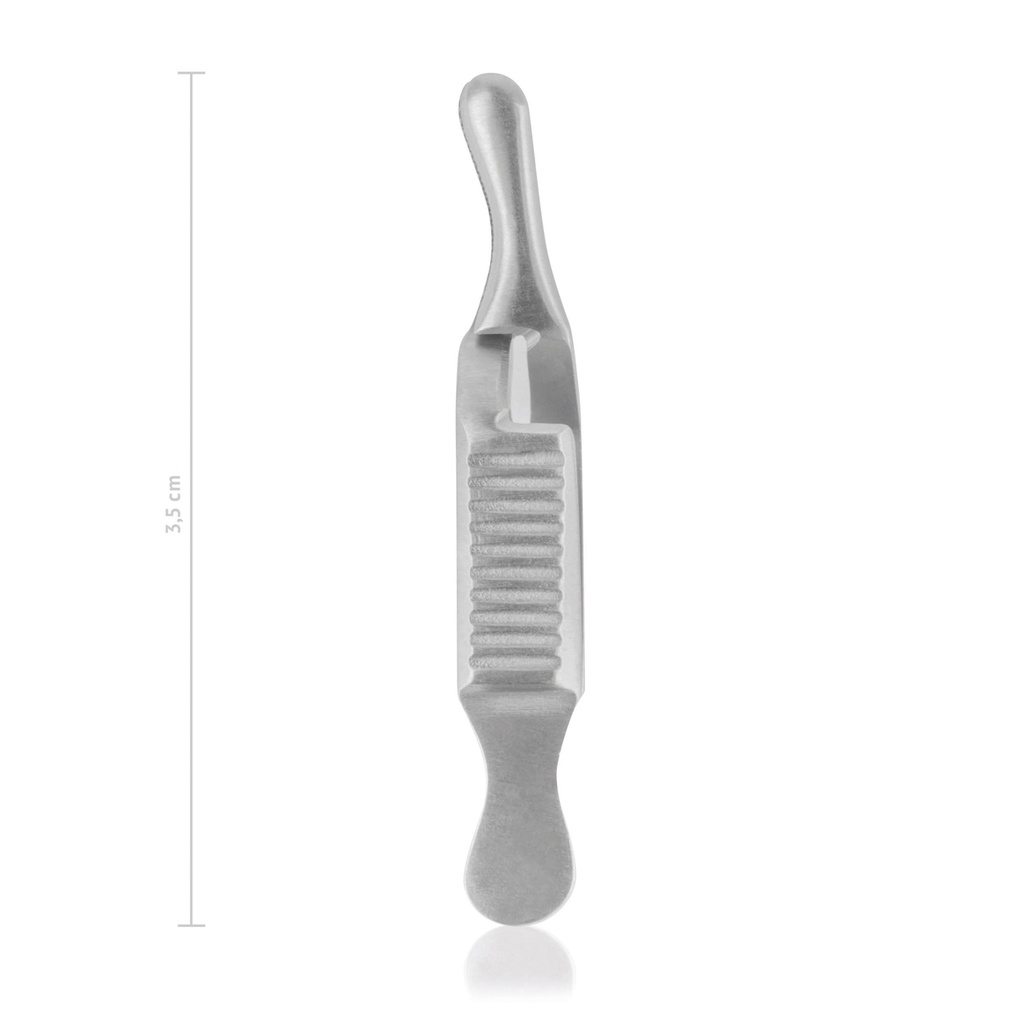 Bulldog-Klemme DIEFFENBACH, 3,5 cm, gebogen