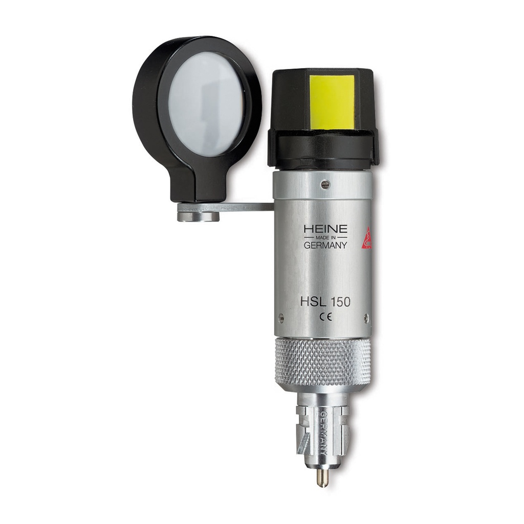 HEINE Handspaltlampe HSL150, 3,5 V, 6-fache Vergrößerung durch 20 D Lupe, passend auf alle Heine-Griffe 3,5 V