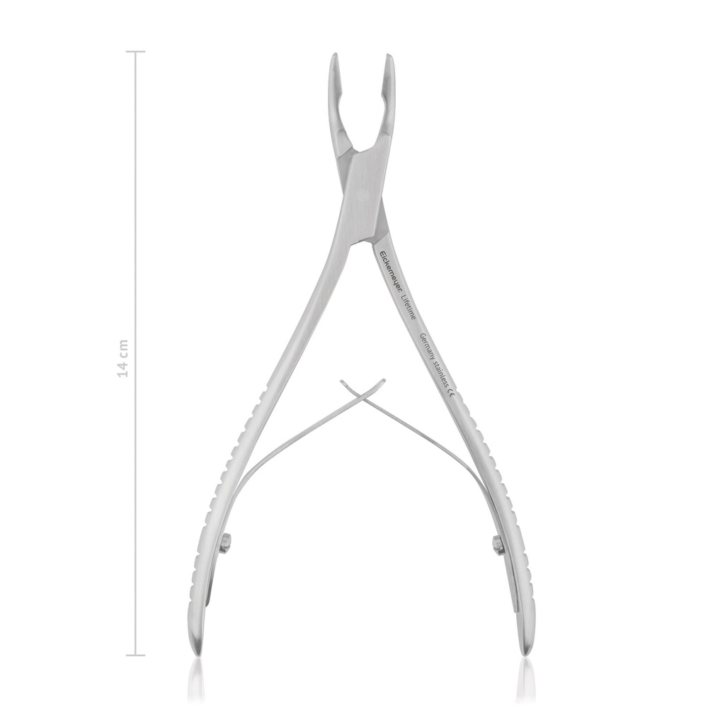 [177314] Hohlmeißelzange Mini-Friedmann, 14 cm, extra schlankes Maul 