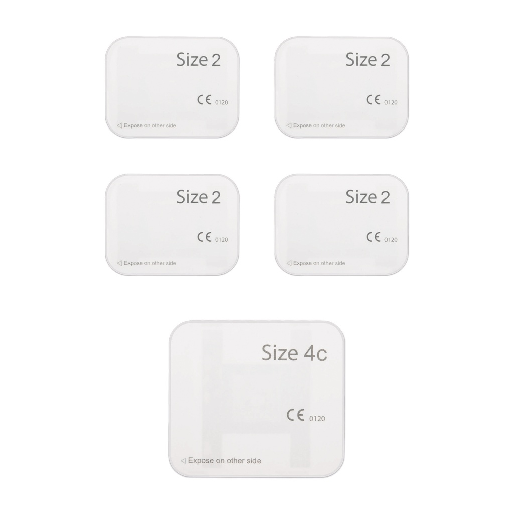 [70803101] Imaging Plate Starter Kit - Veterinary Contains: 4 x IP size 2 and 1 x IP size 4c