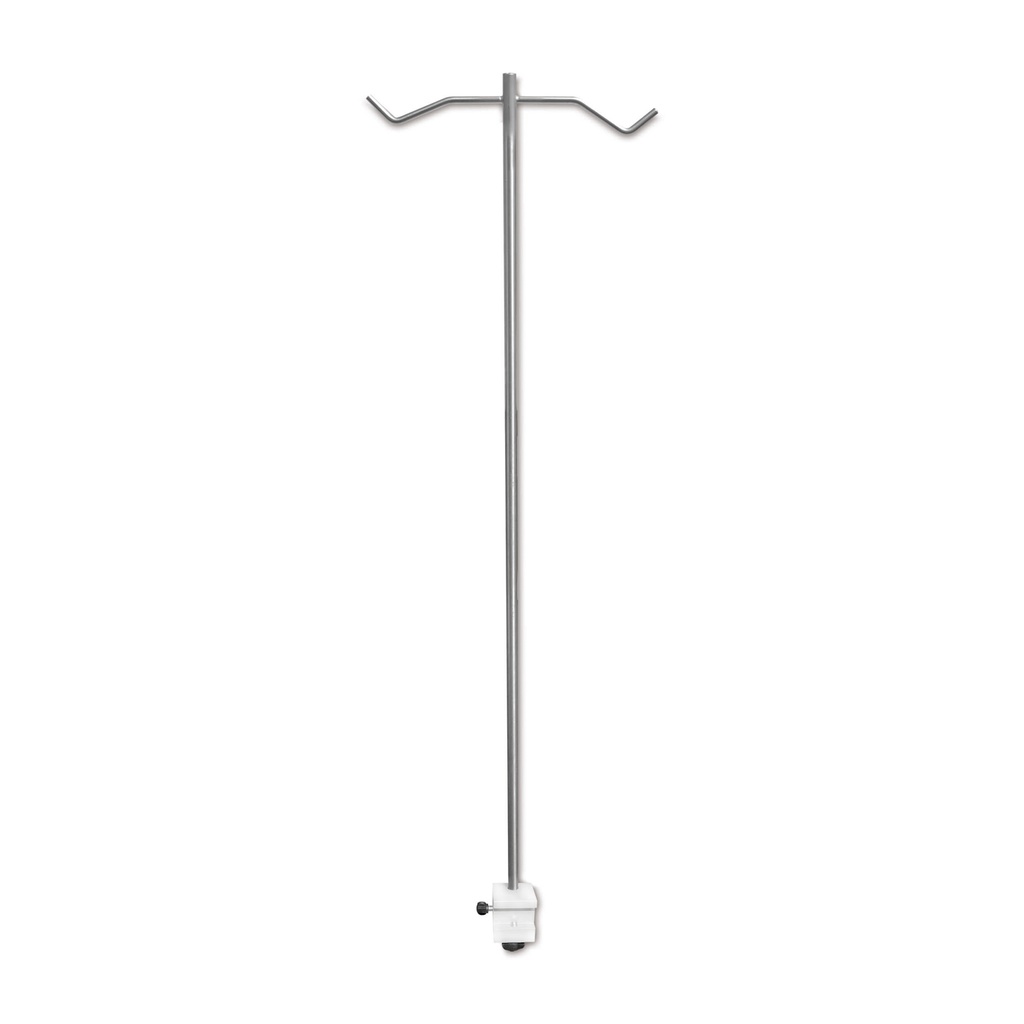 [605200] Infusionsständer mit Rohrhalter, 120 cm, passend für Normschienen 