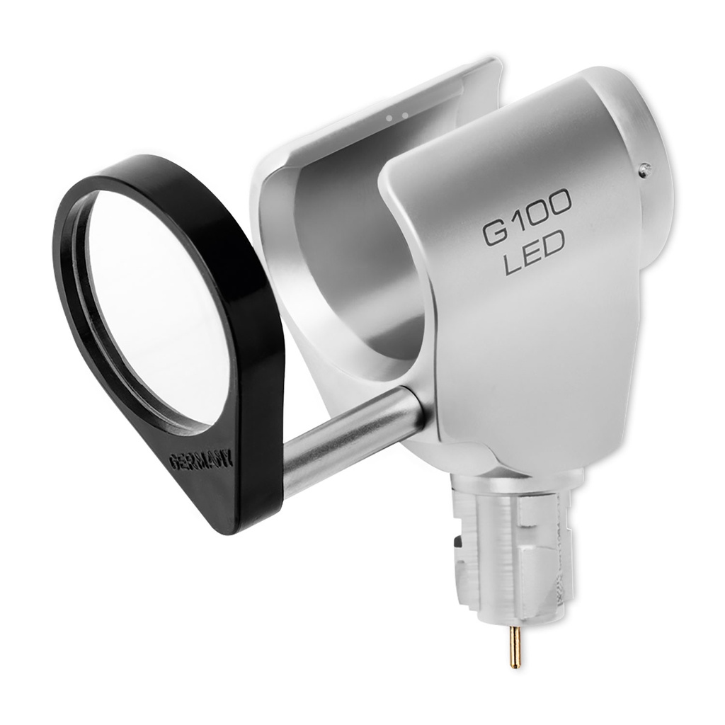 [300036] HEINE G100 geschlitztes Kopfstück LED, kpl. mit Schwenklupe und Birne, G-008.21.301