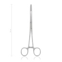 Korn- und Tupferzange GROSS, 20 cm, gerade, mit Sperre