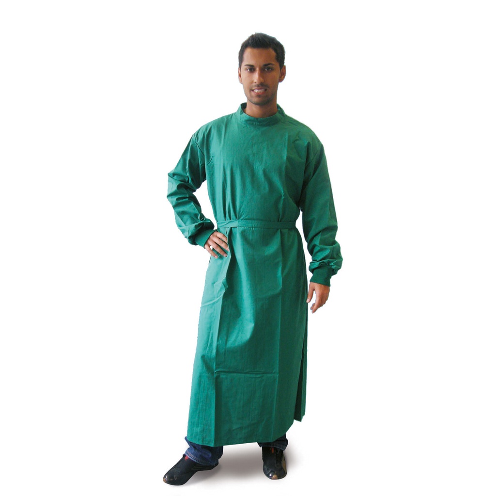 OP-Kittel Hannover, Gr. 3, forstgrün, Damengröße 46/48, Herrengröße 52/54, mit Strickstulpen, autoklavierbarMischgewebe 50% Polyester 50% Baumwolle 