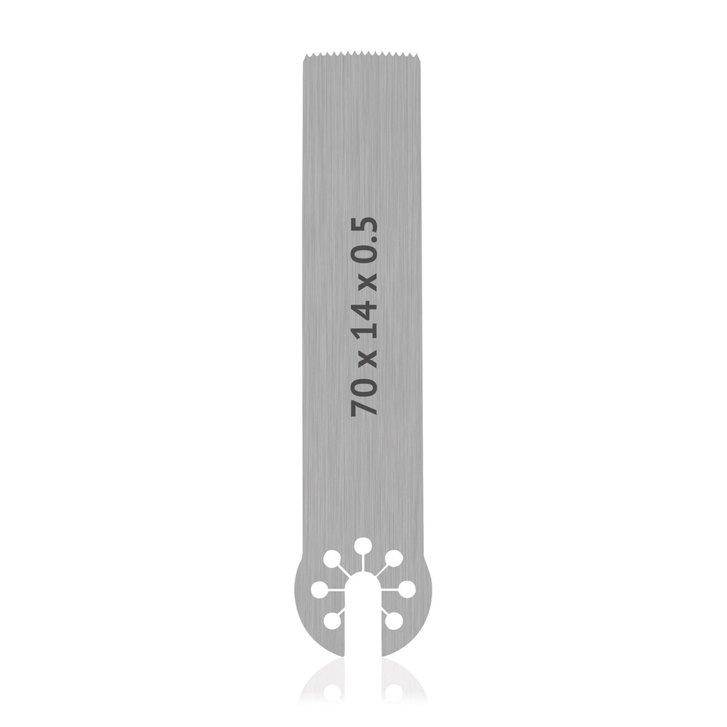 [196190] OrthoVet Plus Sägeblatt Aesculap - Aufnahme, Größe: L 70 x B 14 x H 0.5 mm, Edelstahl