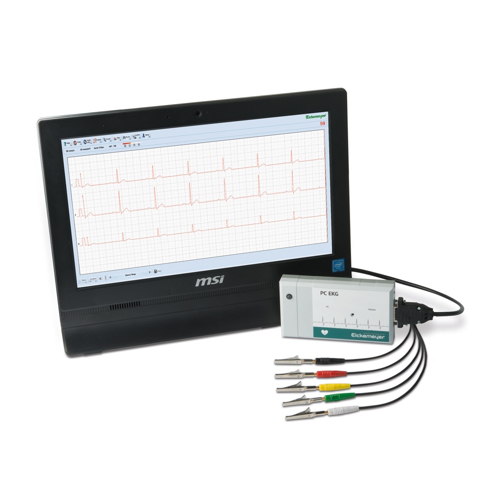 PC-EKG + USB Version (mit allen Windows Versionen kompatibel) Langzeit-EKG-Software, Patientenkabel, Krokodilklemme, Prof. Dr. Matthias Schneider, Kleintierklinik Universität Gießen