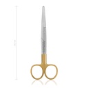 Präparierschere MAYO, stumpf/stumpf, 14,5 cm, gebogen,TC