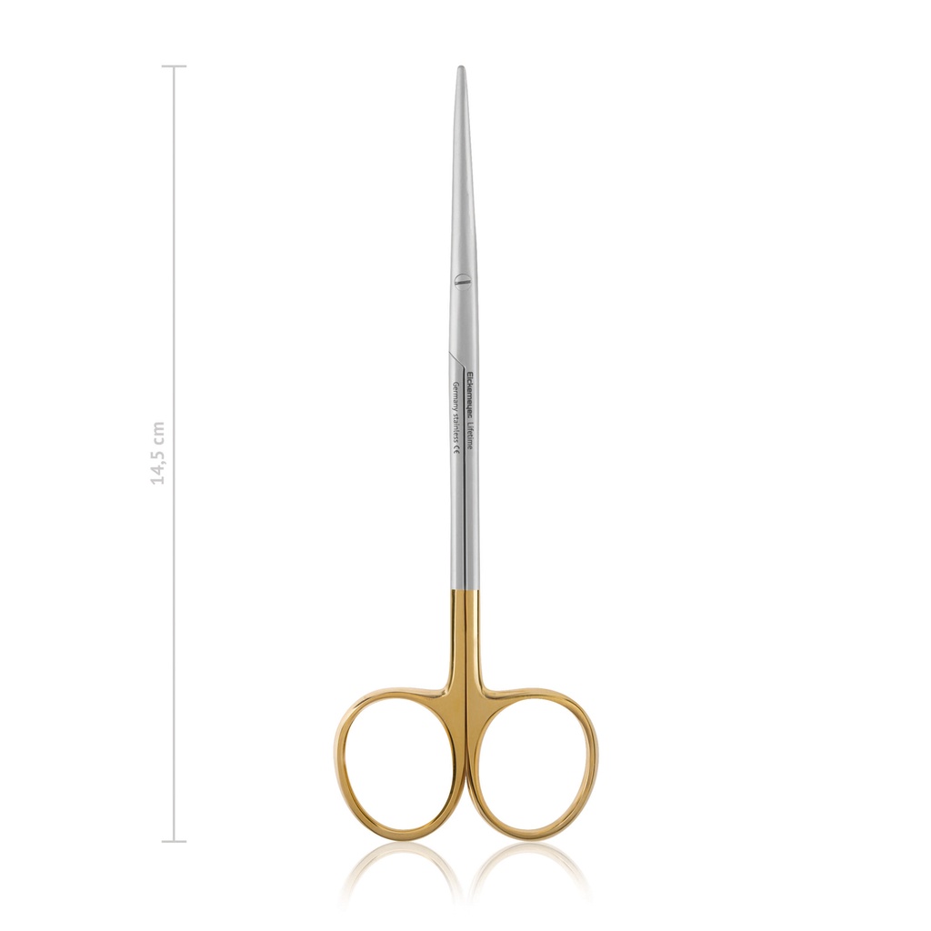Präparierschere METZENBAUM-FINO, stumpf/stumpf, 14,5 cm, gebogen, TC
